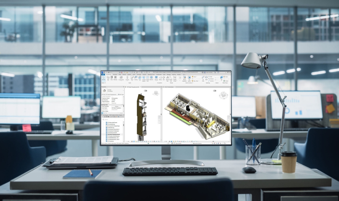 Visualisasi arsitektur modern menggunakan Autodesk Revit 2026